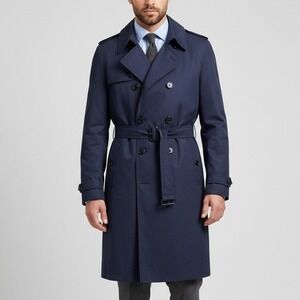 Defender Collection Mens‎ 42XL All Weather Trench Coat Removable Liner Long Rain